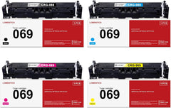 069 069H Toner Cartridge Set (4-Pack, Black Cyan Magenta Yellow) - Loment Compatible 069 High Capacity Toner Replacement for Canon 069 Toner LBP674Cdw MF753Cdw MF751Cdw Printer